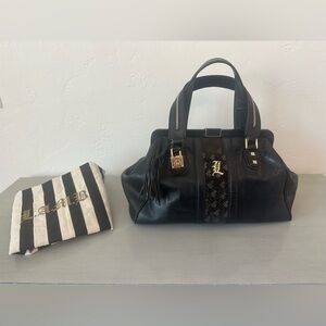 L.A.M.B. Black Purse with Gold Accents